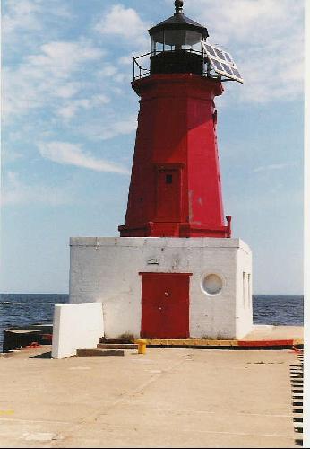 Menominee North Pier Lighthouse near Rize Cannabis Dispensary